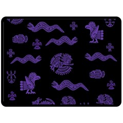 Aztecs Pattern Fleece Blanket (large)  by ValentinaDesign