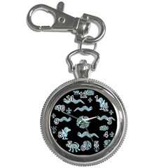 Aztecs Pattern Key Chain Watches by ValentinaDesign