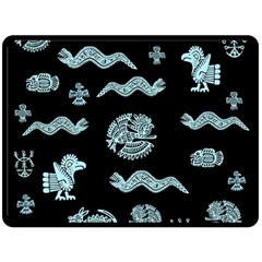 Aztecs Pattern Fleece Blanket (large)  by ValentinaDesign