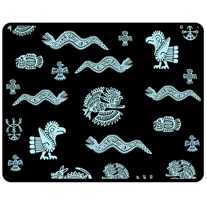 Aztecs pattern Fleece Blanket (Medium) 