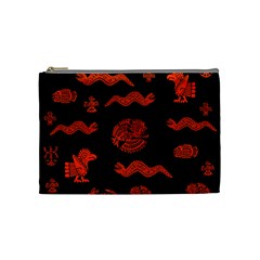 Aztecs Pattern Cosmetic Bag (medium)  by ValentinaDesign