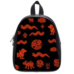 Aztecs Pattern School Bags (small)  by ValentinaDesign