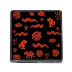 Aztecs Pattern Memory Card Reader (square) by ValentinaDesign