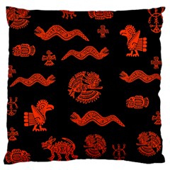 Aztecs Pattern Large Cushion Case (two Sides) by ValentinaDesign