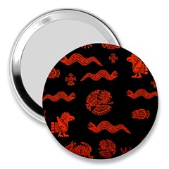 Aztecs Pattern 3  Handbag Mirrors by ValentinaDesign