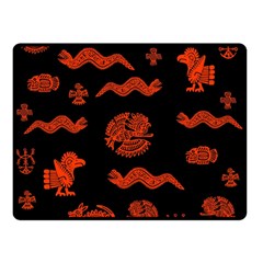 Aztecs Pattern Double Sided Fleece Blanket (small)  by ValentinaDesign