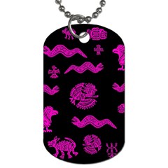 Aztecs Pattern Dog Tag (two Sides) by ValentinaDesign