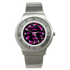 Aztecs Pattern Stainless Steel Watch by ValentinaDesign