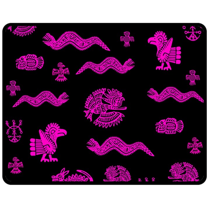 Aztecs pattern Fleece Blanket (Medium) 