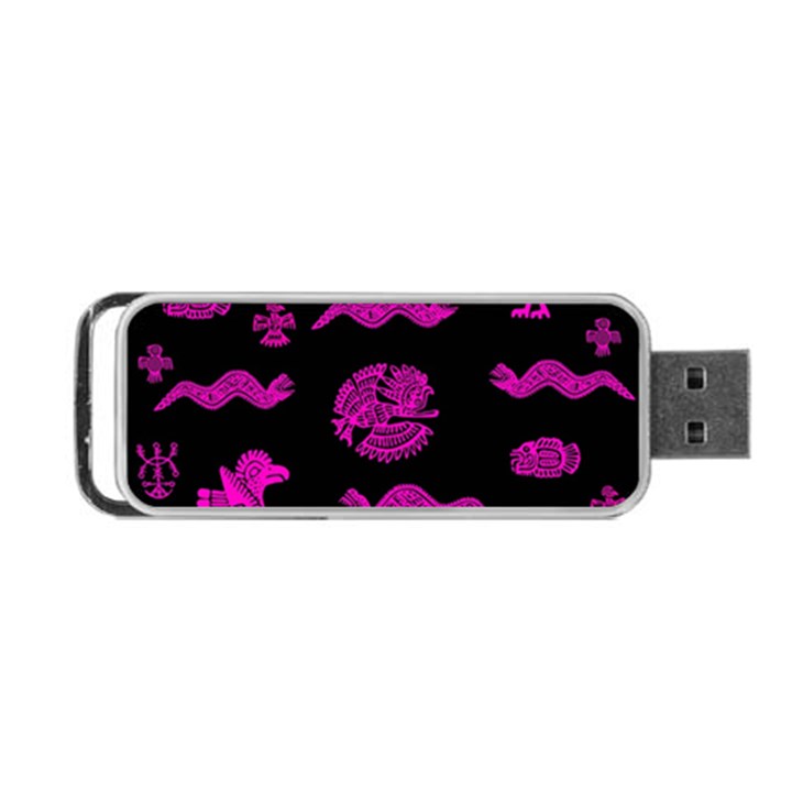 Aztecs pattern Portable USB Flash (One Side)