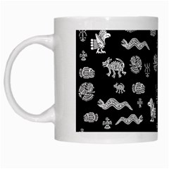 Aztecs Pattern White Mugs by ValentinaDesign