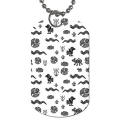 Aztecs Pattern Dog Tag (two Sides) by ValentinaDesign