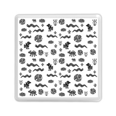 Aztecs Pattern Memory Card Reader (square)  by ValentinaDesign