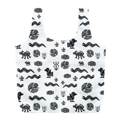 Aztecs Pattern Full Print Recycle Bags (l)  by ValentinaDesign