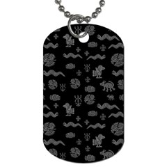 Aztecs Pattern Dog Tag (two Sides) by ValentinaDesign