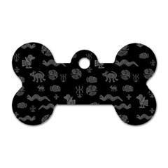 Aztecs Pattern Dog Tag Bone (one Side) by ValentinaDesign