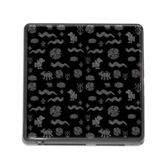 Aztecs Pattern Memory Card Reader (square) by ValentinaDesign