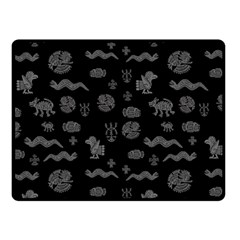 Aztecs Pattern Fleece Blanket (small) by ValentinaDesign