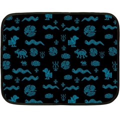 Aztecs Pattern Double Sided Fleece Blanket (mini)  by ValentinaDesign