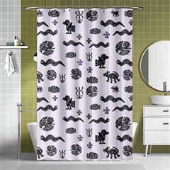 Aztecs Pattern Shower Curtain 48  X 72  (small)  by ValentinaDesign