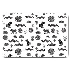 Aztecs Pattern Large Doormat  by ValentinaDesign