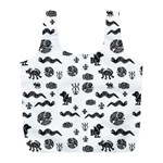 Aztecs pattern Full Print Recycle Bags (L)  Front