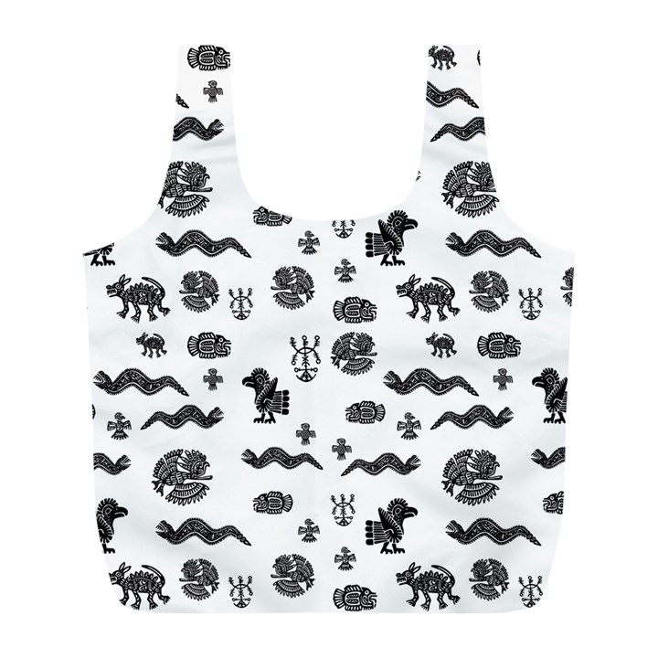 Aztecs pattern Full Print Recycle Bags (L) 