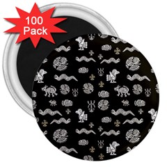 Aztecs Pattern 3  Magnets (100 Pack)