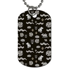 Aztecs Pattern Dog Tag (one Side) by ValentinaDesign