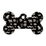 Aztecs pattern Dog Tag Bone (One Side) Front