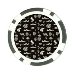 Aztecs Pattern Poker Chip Card Guard (10 Pack) by ValentinaDesign