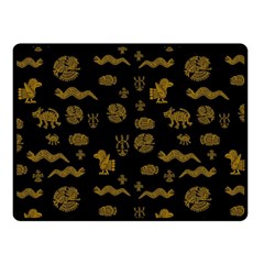 Aztecs Pattern Fleece Blanket (small)