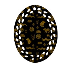 Aztecs Pattern Ornament (oval Filigree) by ValentinaDesign