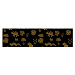 Aztecs Pattern Satin Scarf (oblong) by ValentinaDesign