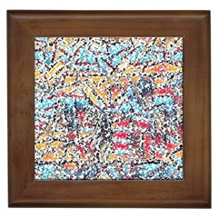 Colorful Paint            Framed Tile by LalyLauraFLM