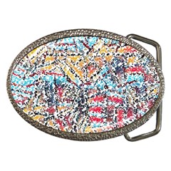 Colorful Paint            Belt Buckle