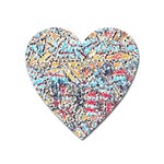 Colorful paint            Magnet (Heart) Front