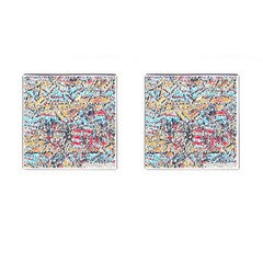 Colorful Paint            Cufflinks (square) by LalyLauraFLM