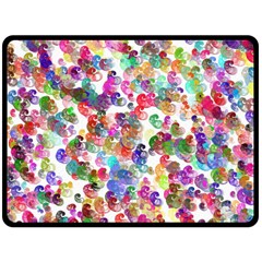 Colorful Spirals On A White Background            Plate Mat by LalyLauraFLM