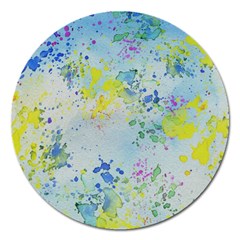 Watercolors Splashes              Magnet 5  (round) by LalyLauraFLM