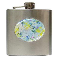 Watercolors Splashes              Hip Flask (6 Oz) by LalyLauraFLM