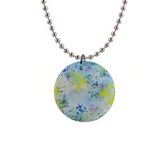 Watercolors Splashes              1  Button Necklace by LalyLauraFLM