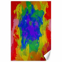 Colorful Paint Texture           Canvas 24  X 36 