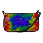 Colorful paint texture           Shoulder Clutch Bag Front