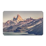 Fitz Roy And Poincenot Mountains Lake View   Patagonia Magnet (Rectangular) Front