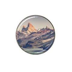 Fitz Roy And Poincenot Mountains Lake View   Patagonia Hat Clip Ball Marker (4 Pack) by dflcprints