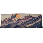 Fitz Roy And Poincenot Mountains Lake View   Patagonia Body Pillow Case Dakimakura (Two Sides) Front