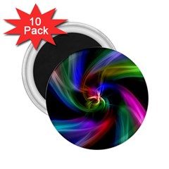 Abstract Art Color Design Lines 2 25  Magnets (10 Pack)  by Nexatart