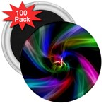 Abstract Art Color Design Lines 3  Magnets (100 pack) Front