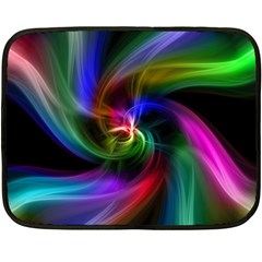 Abstract Art Color Design Lines Fleece Blanket (mini) by Nexatart